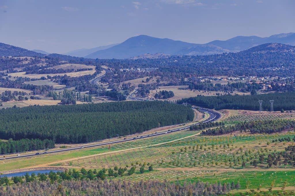 Carretera National Arboretum Canberra
