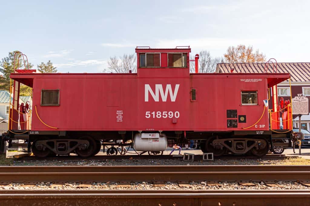 Historic Red Railroad Car