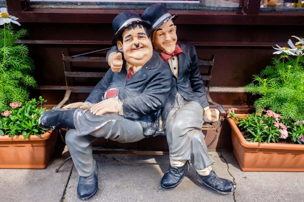 Estatua de Laurel y Hardy