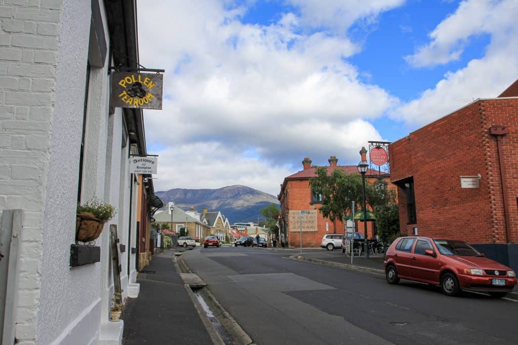Calle en el Norte de Hobart