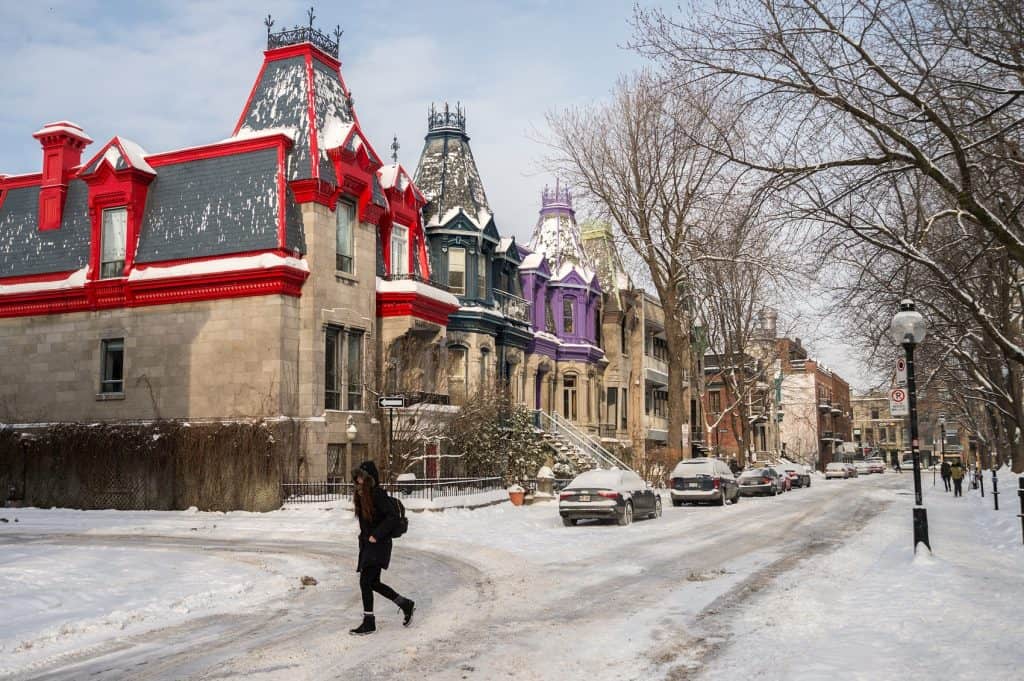 Square Saint Louis Montreal invierno