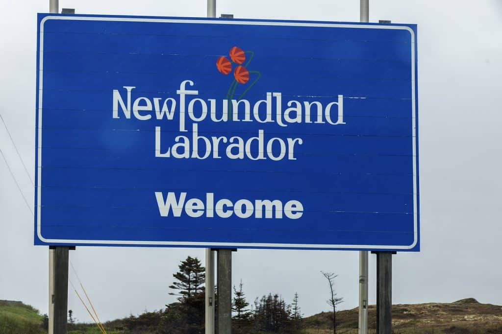 Welcome To Newfoundland Sign