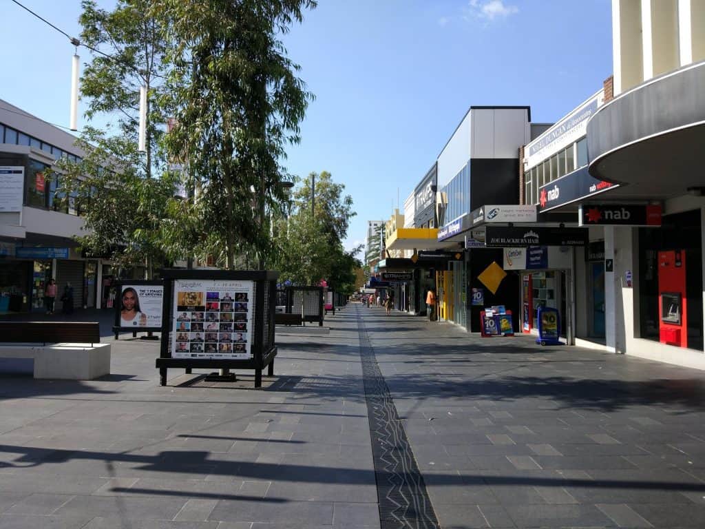Wollongong, Centro de la ciudad
