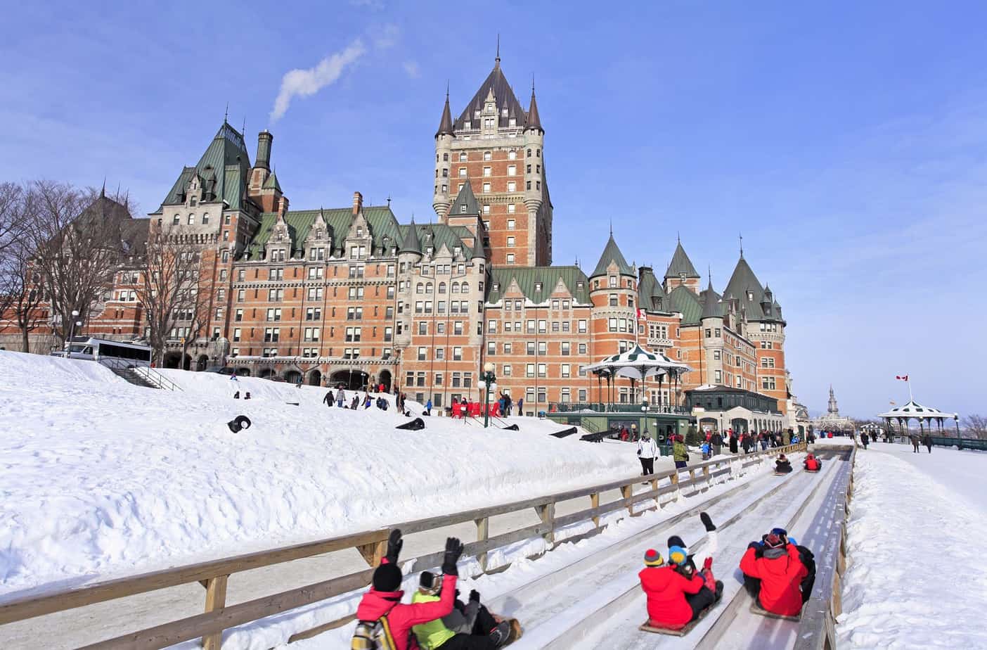 Chateau Frontenac,,Quebec invierno