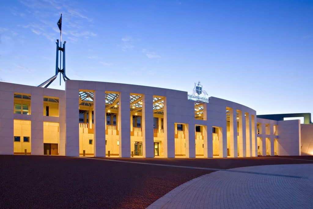 El Parlamento Australiano, Canberra